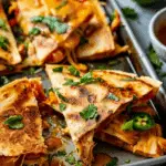 Sheet Pan Chicken Quesadillas