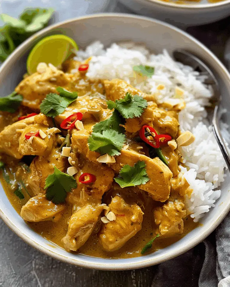 Slow Cooker Satay Chicken