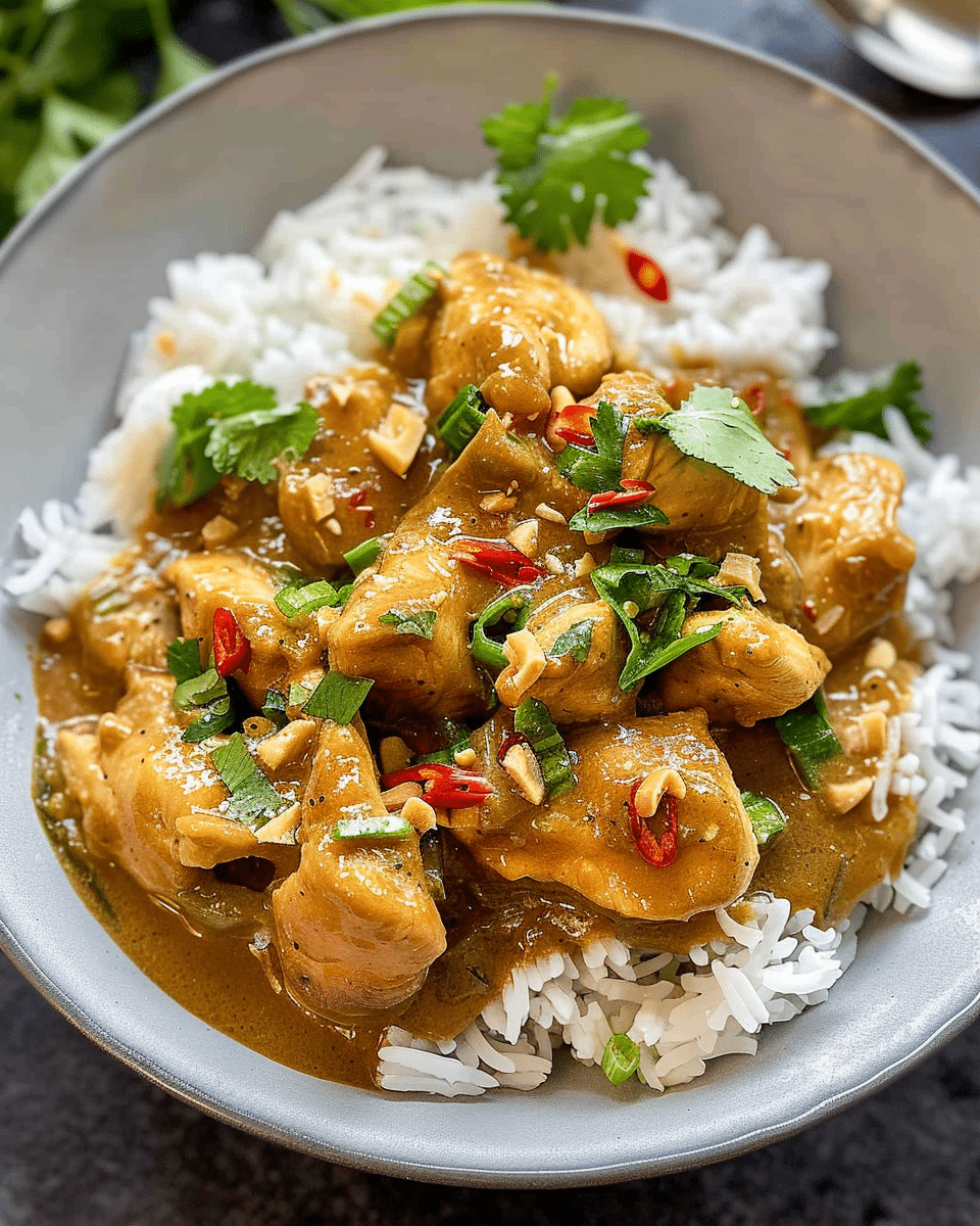 Slow Cooker Satay Chicken