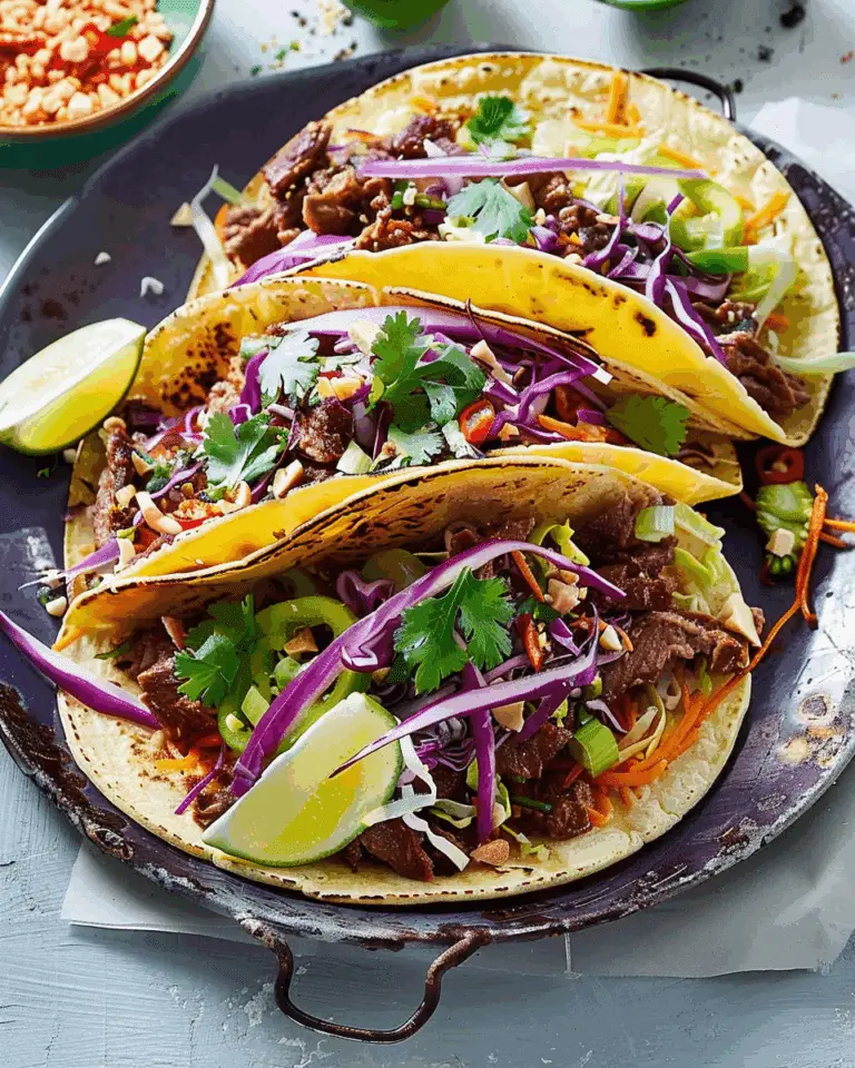 Thai-Style Beef Tacos