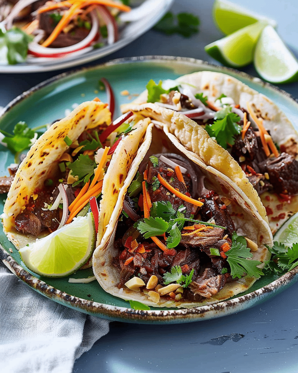 Thai-Style Beef Tacos