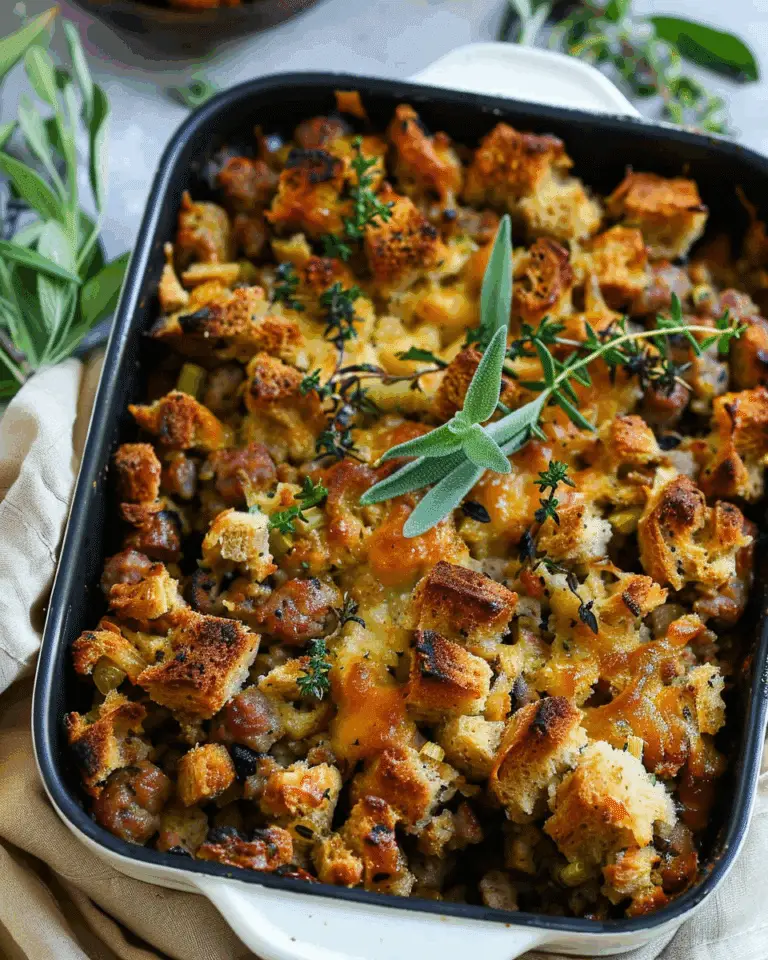 The Best Stuffing Recipe {with Sausage Meat}