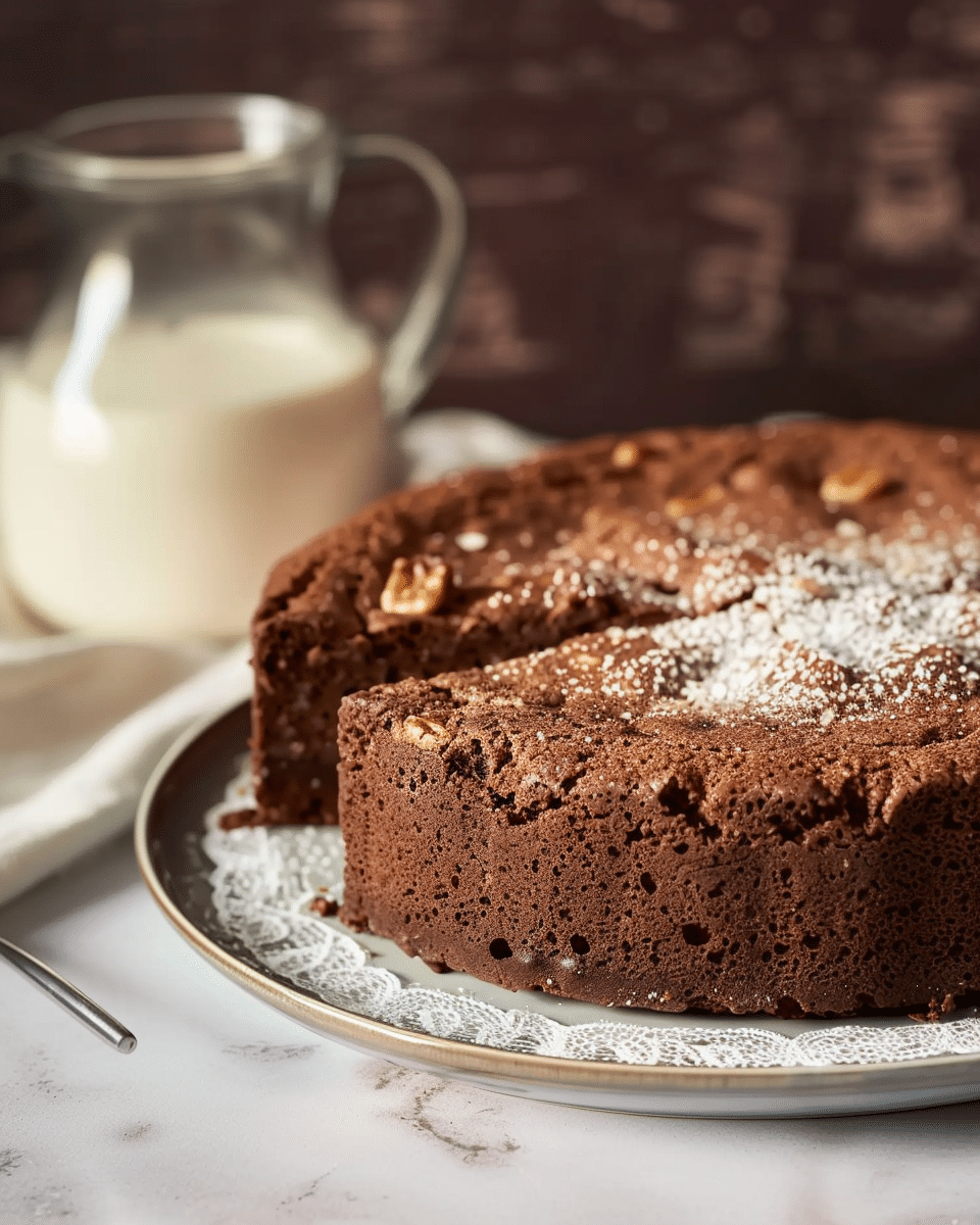 Torta Paesana with Amaretti and Chocolate