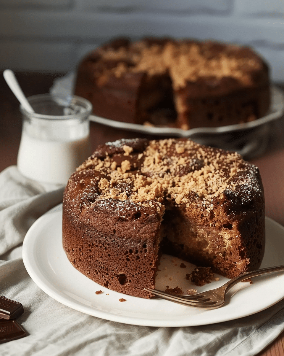 Torta Paesana with Amaretti and Chocolate