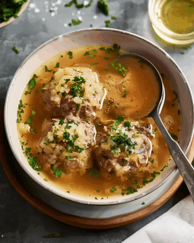 Tyrolean Canederli in Beef Broth