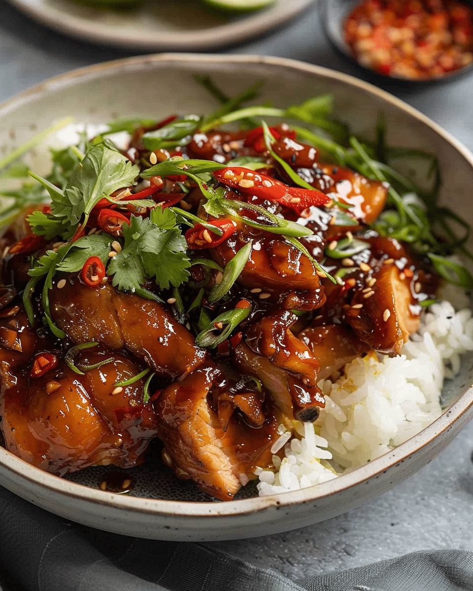 Vietnamese Caramel Ginger Chicken