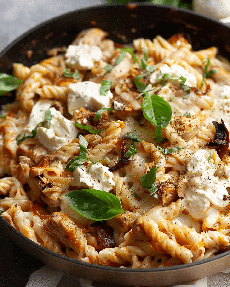 Whipped Ricotta One Pot Chicken Pasta