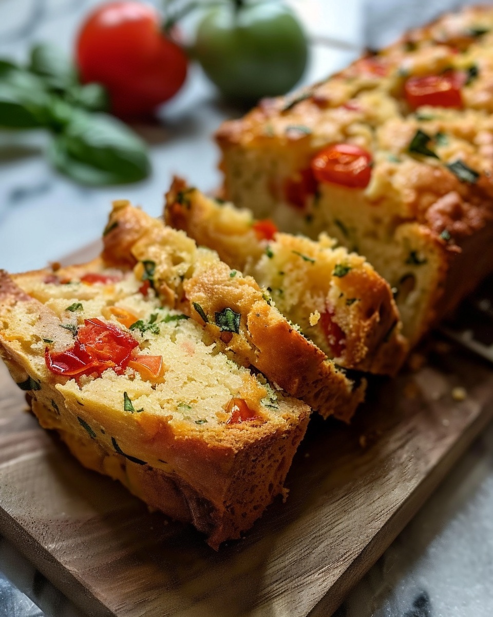 10-Minute Tomato Basil Quick Bread – Flavor Explosion!