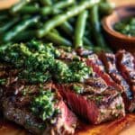 30-Minute Chimichurri Steak with Crispy Green Beans Perfection