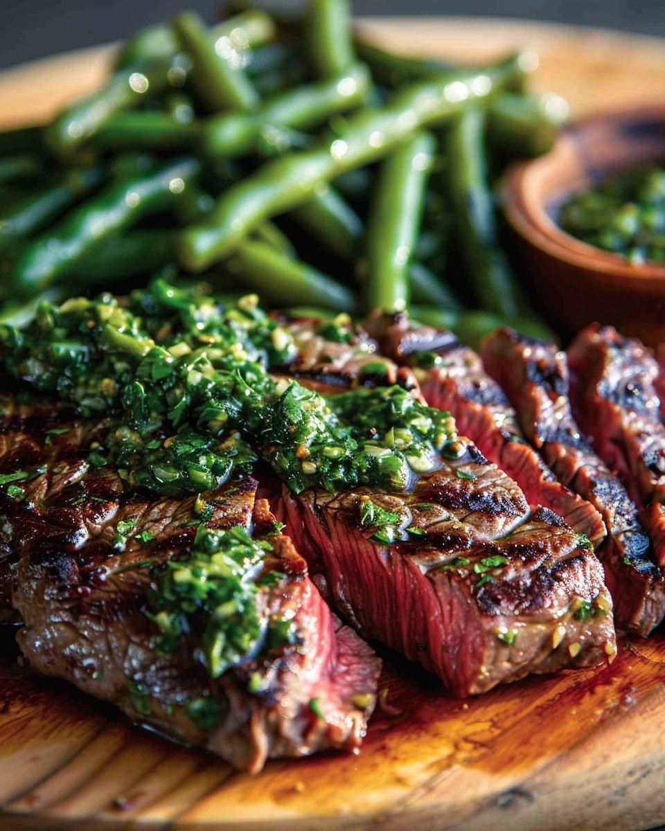 30-Minute Chimichurri Steak with Crispy Green Beans Perfection