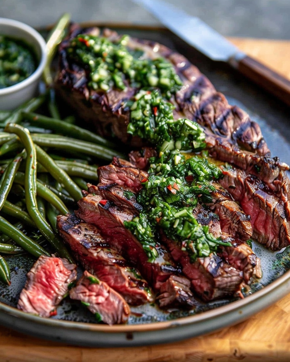 30-Minute Chimichurri Steak with Crispy Green Beans Perfection