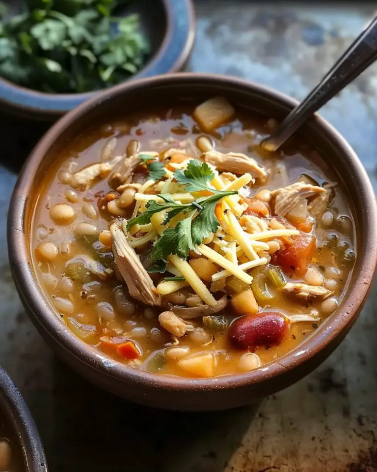 35-Minute White Cheddar Apple Chicken Chili