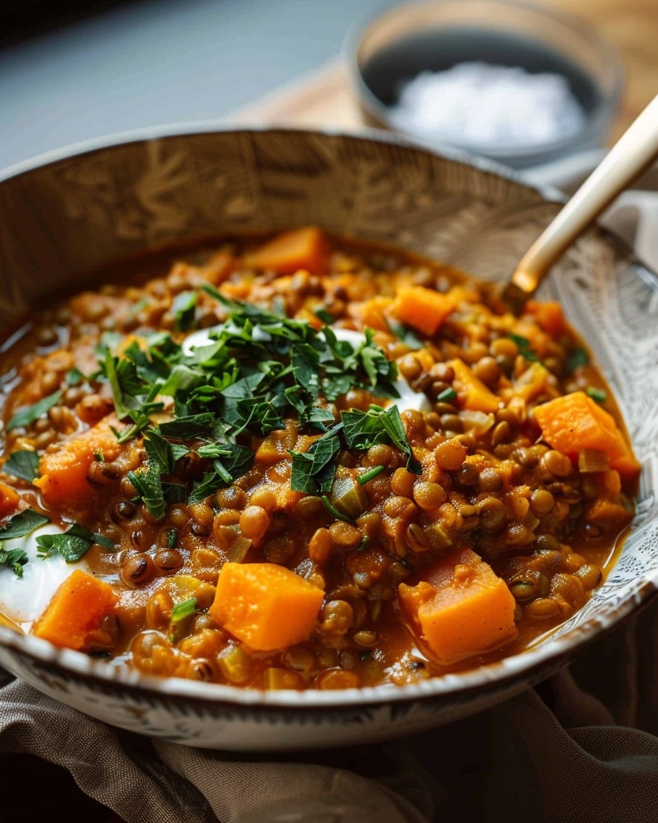 40-Minute Hearty Lentil and Sweet Potato Stew Recipe