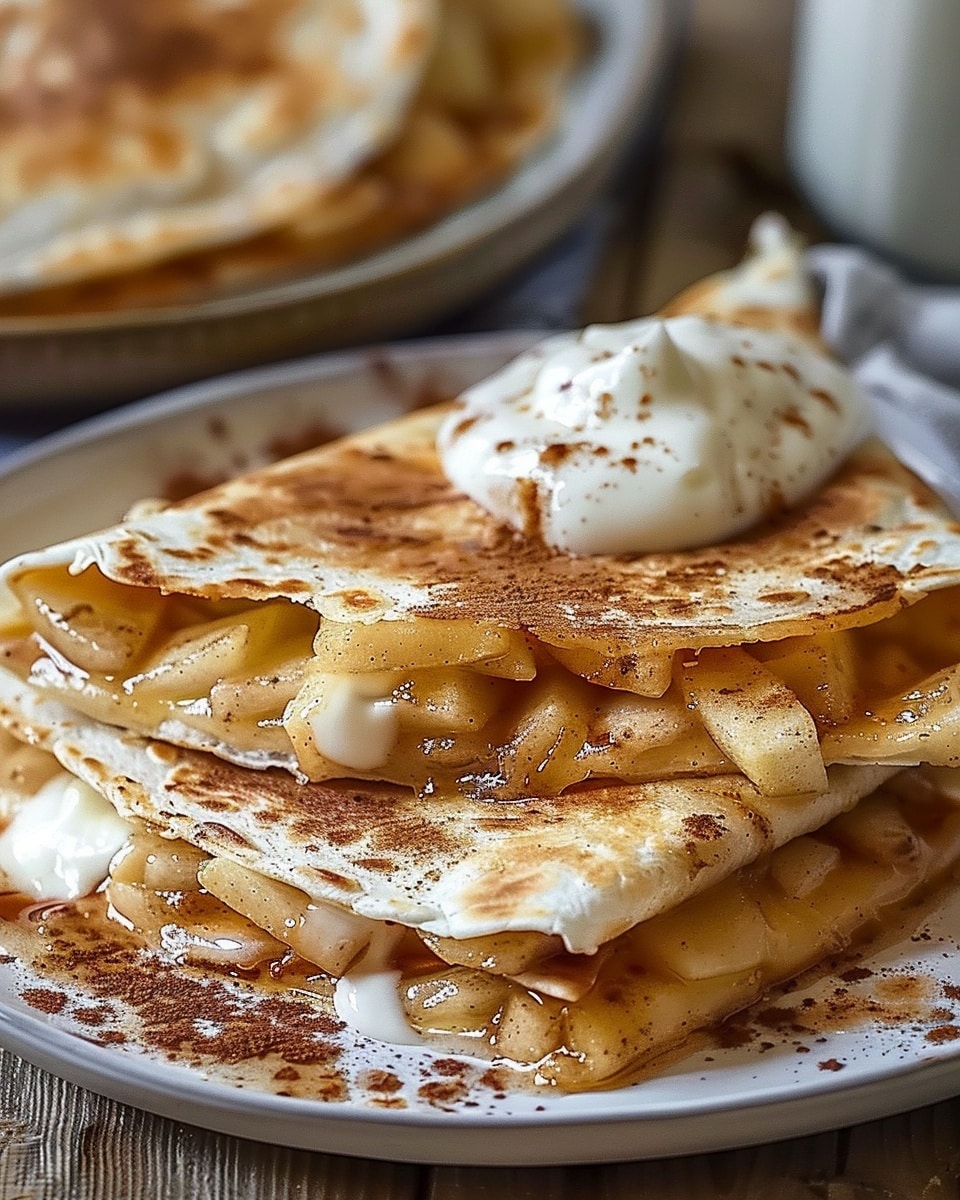 Apple Cinnamon Breakfast Quesadillas