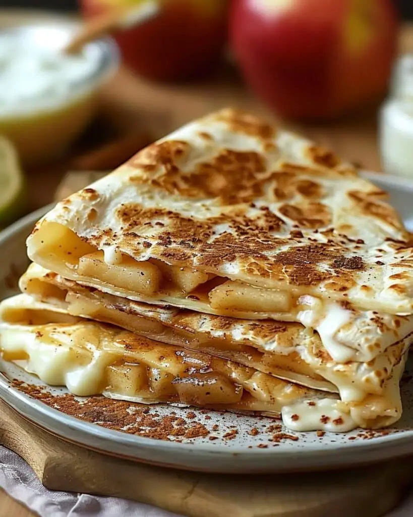 Apple Cinnamon Breakfast Quesadillas
