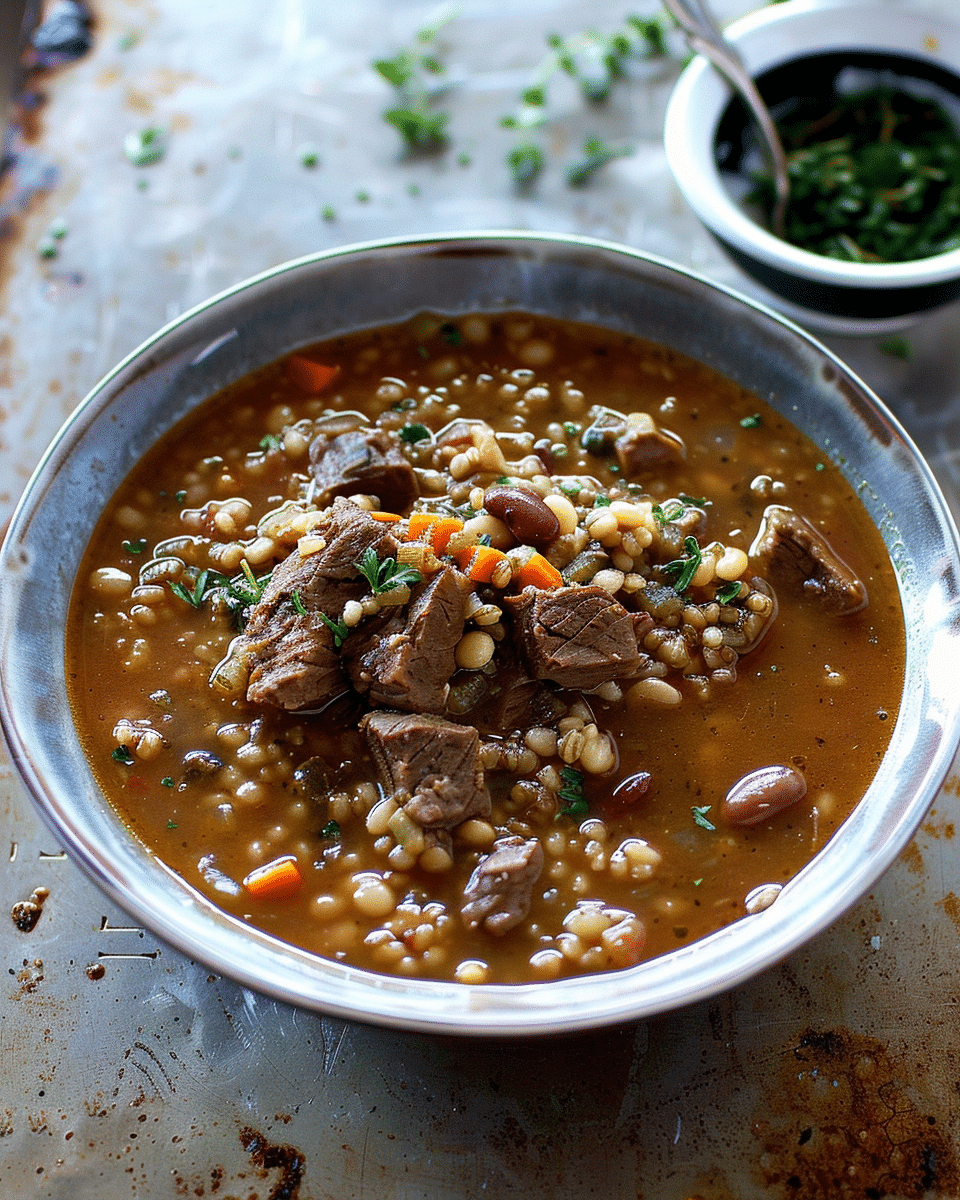 Beef, Bean & Barley Soup