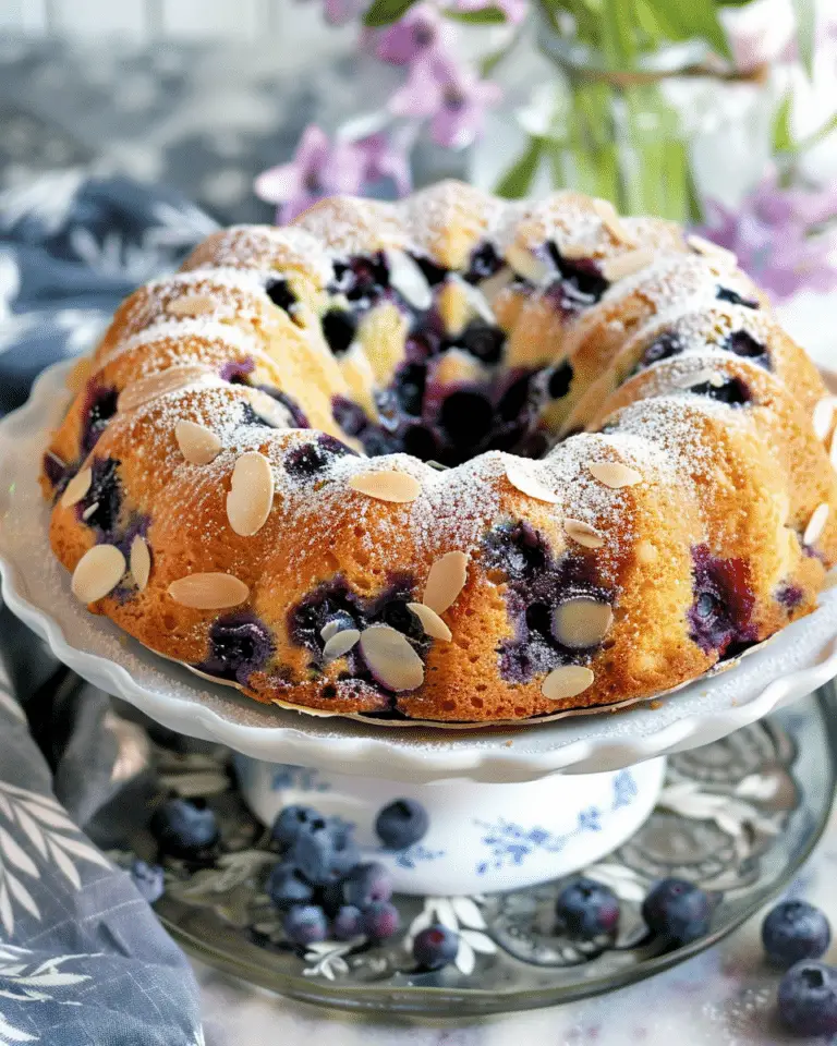 Blueberry Almond Bundt Cake