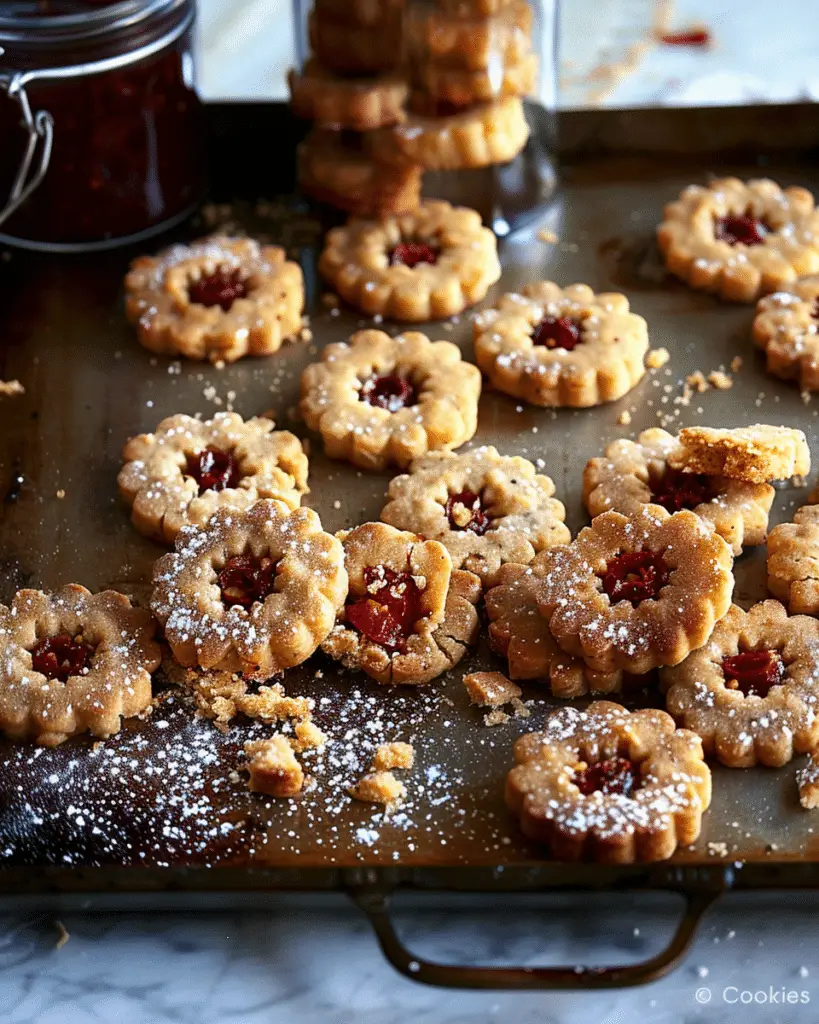 Cheddar Parmesan + Hot Red Pepper Linzer “Cookies”