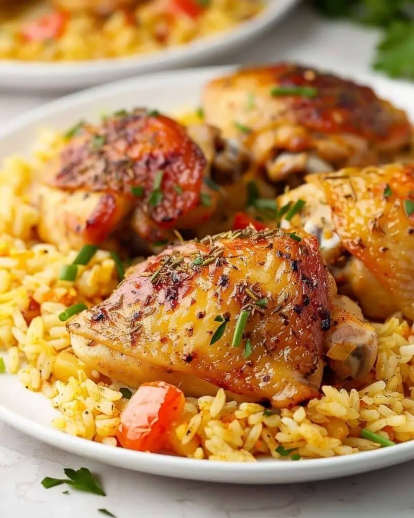 Chicken Thighs and Rice