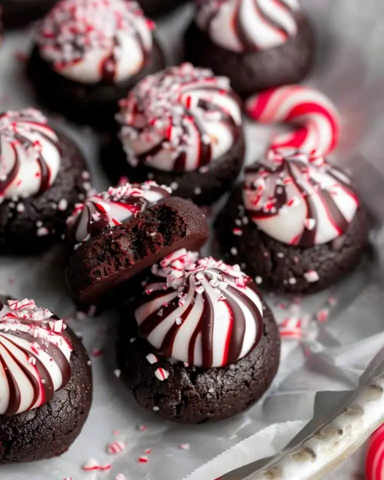 Chocolate Peppermint Blossoms