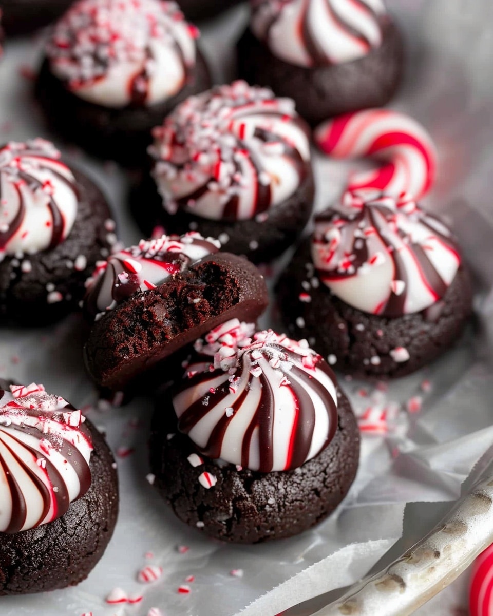 Chocolate Peppermint Blossoms