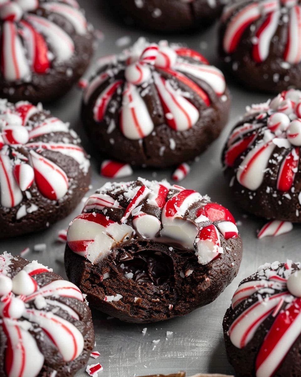 Chocolate Peppermint Blossoms