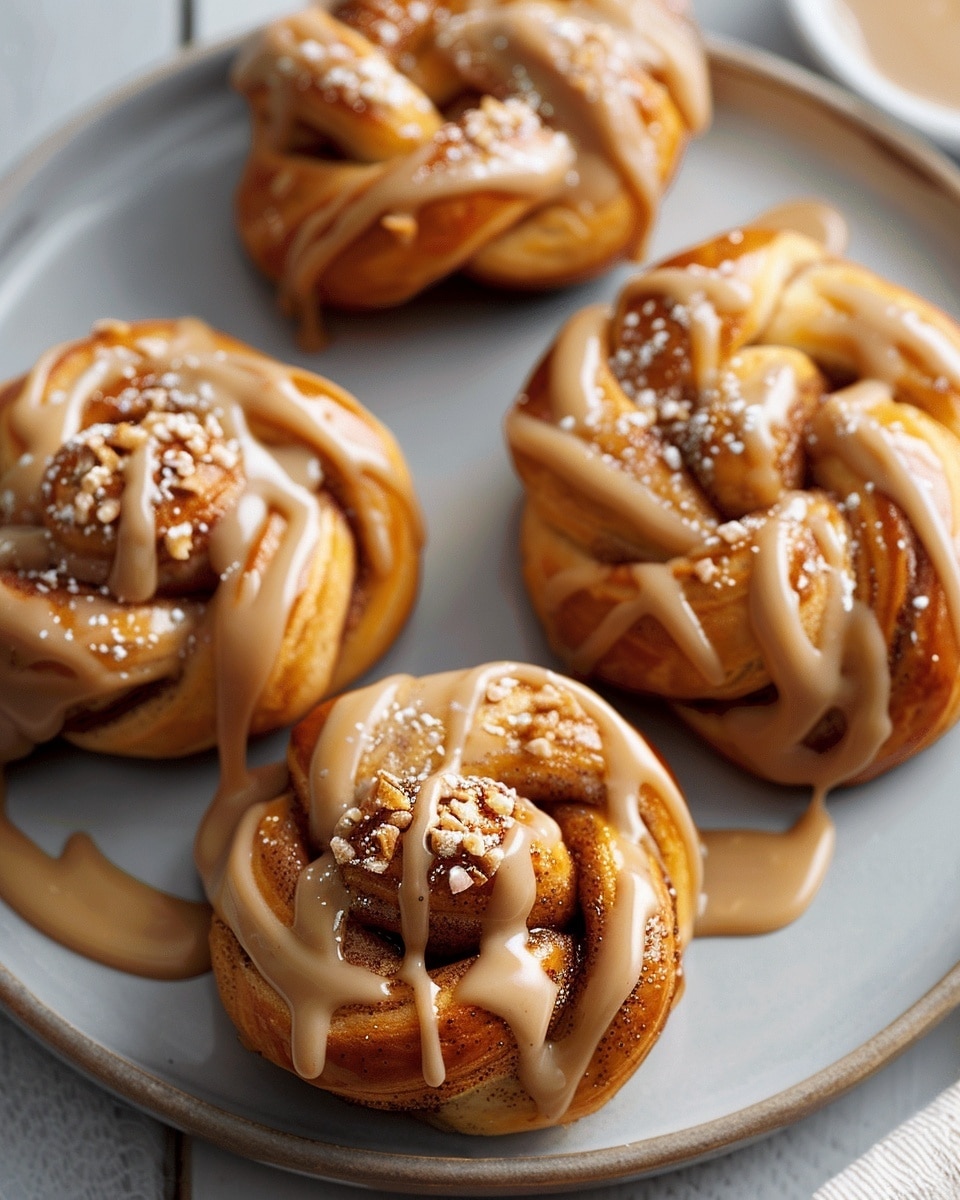 Cinnamon Knots with Coffee Icing Recipe