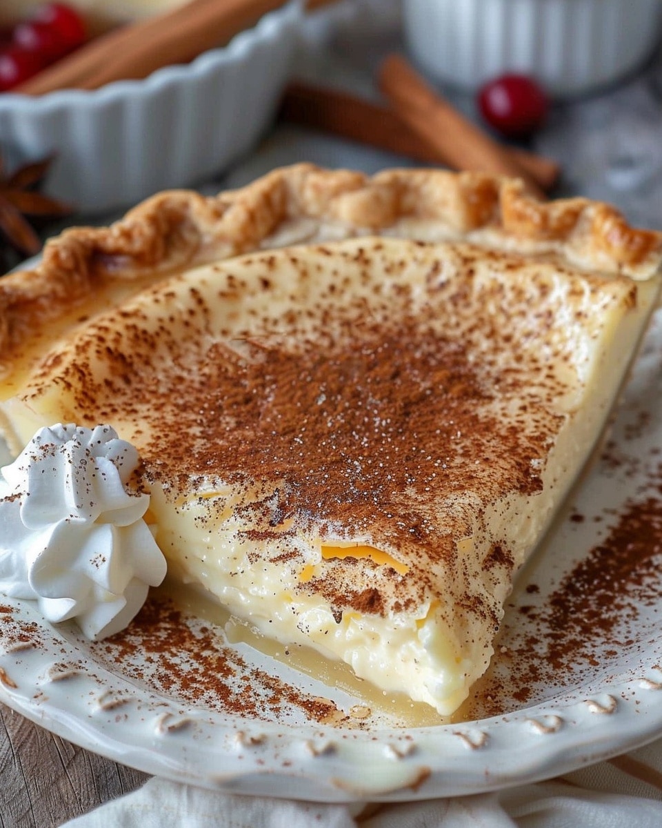 Cinnamon Vanilla Custard Pie