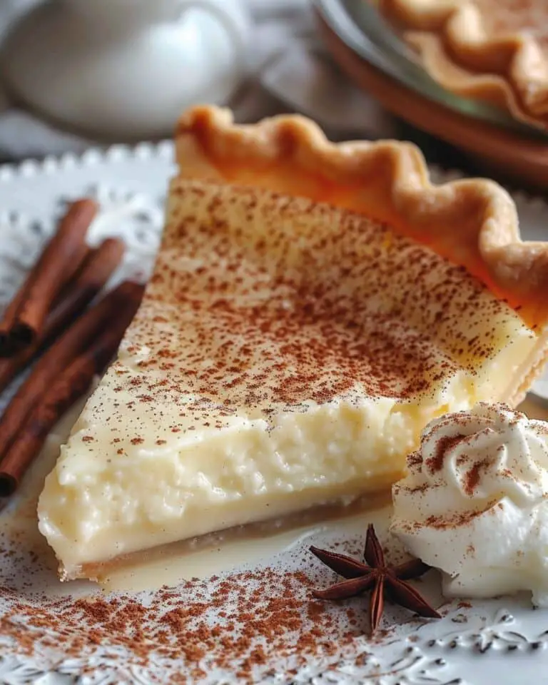 Cinnamon Vanilla Custard Pie
