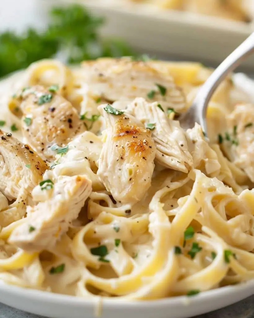 Crockpot Chicken Alfredo