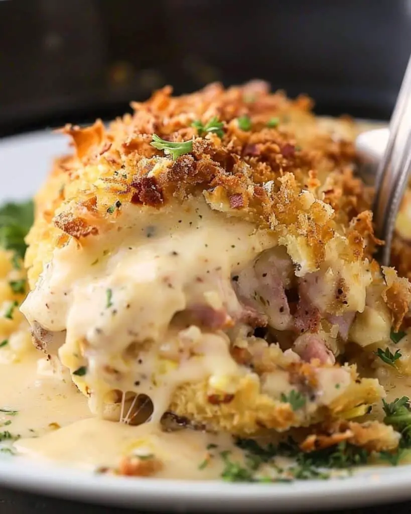 Crockpot Chicken Cordon Bleu
