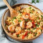 Keto Fried Cauliflower Rice with Shrimp