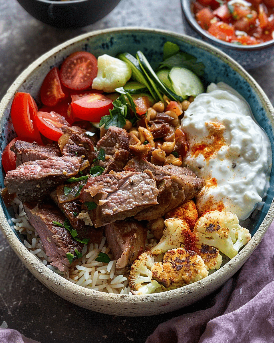 Lamb and Cauliflower Mezze Bowl