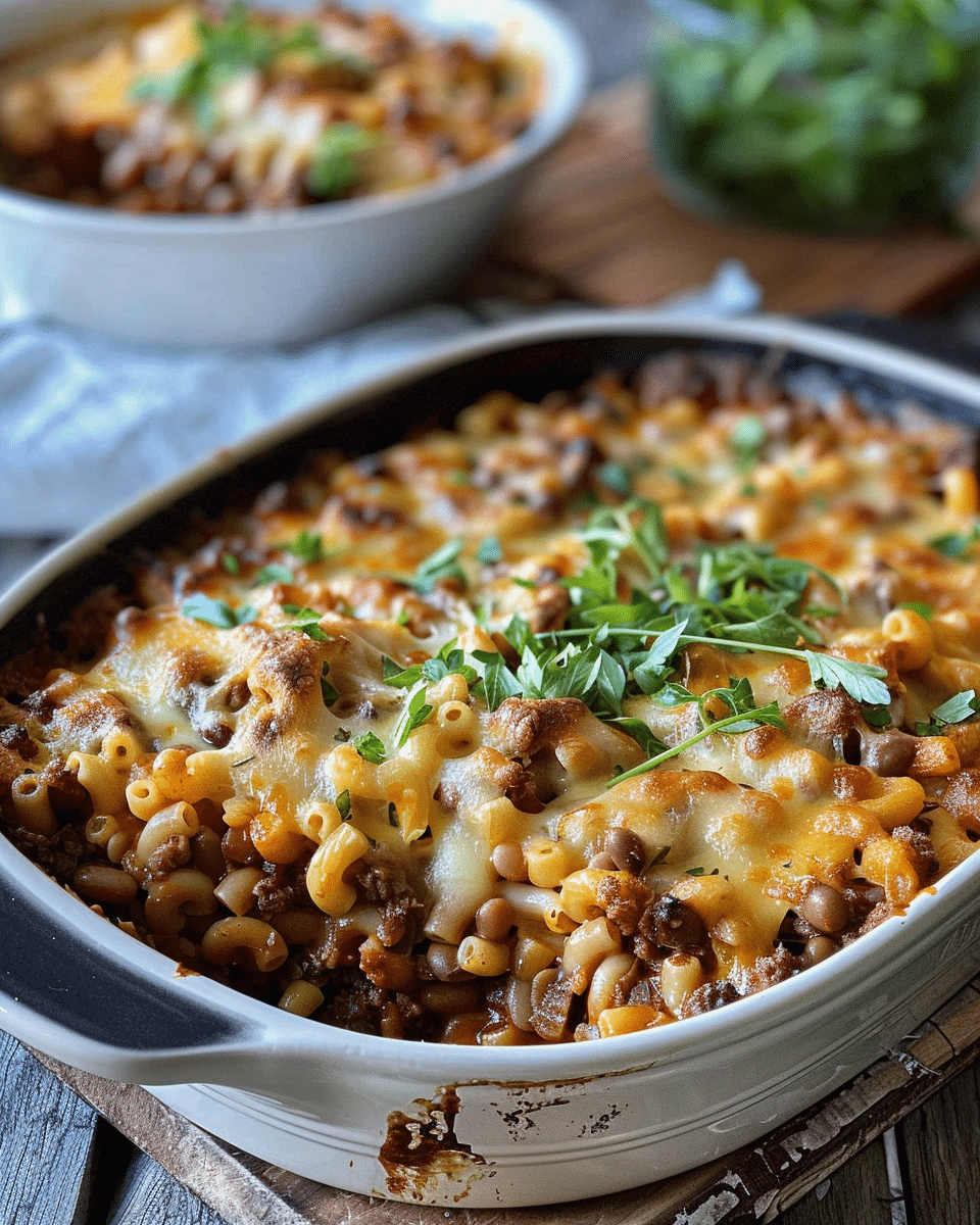 Mince, Macaroni & Bean Casserole