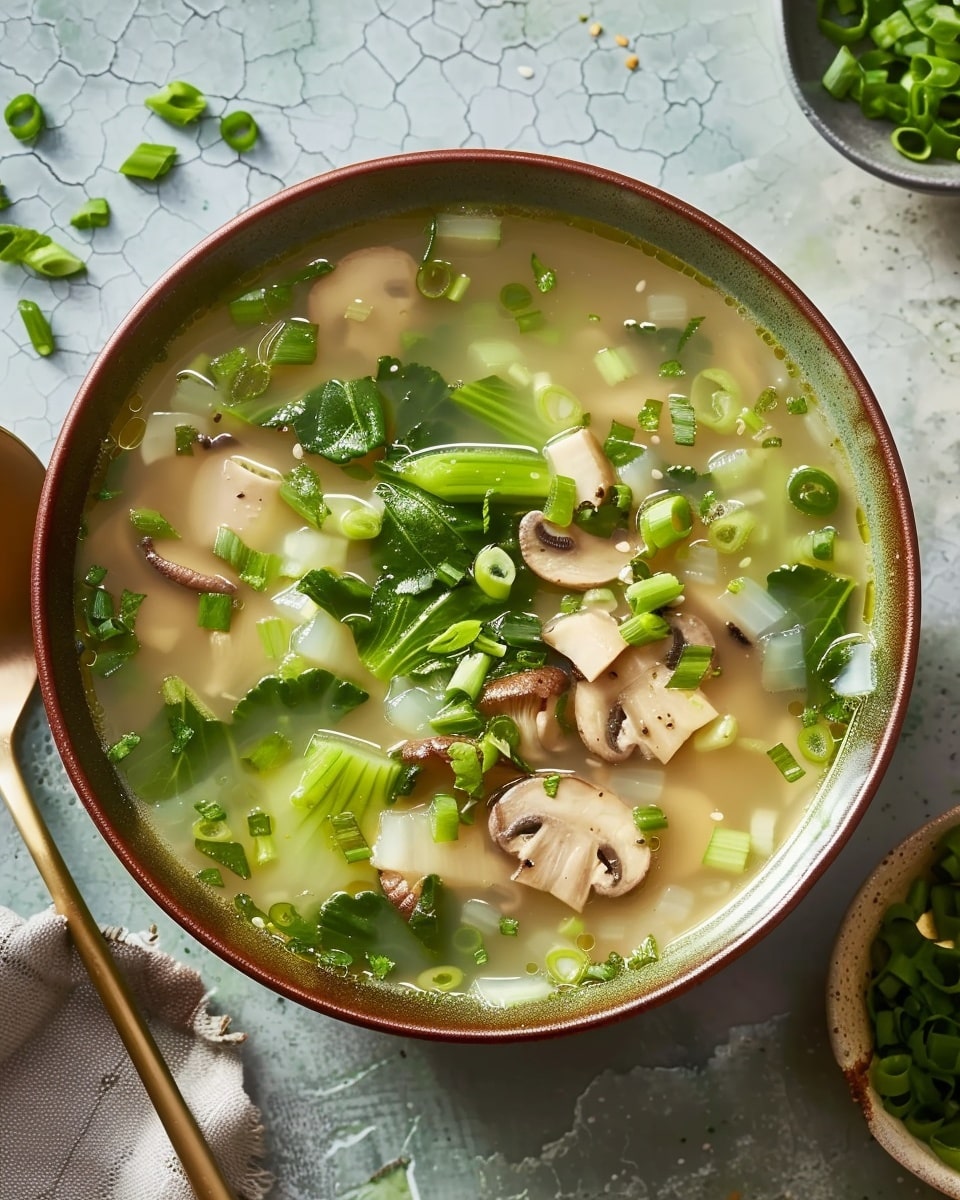 Mushroom Bok Choy Soup