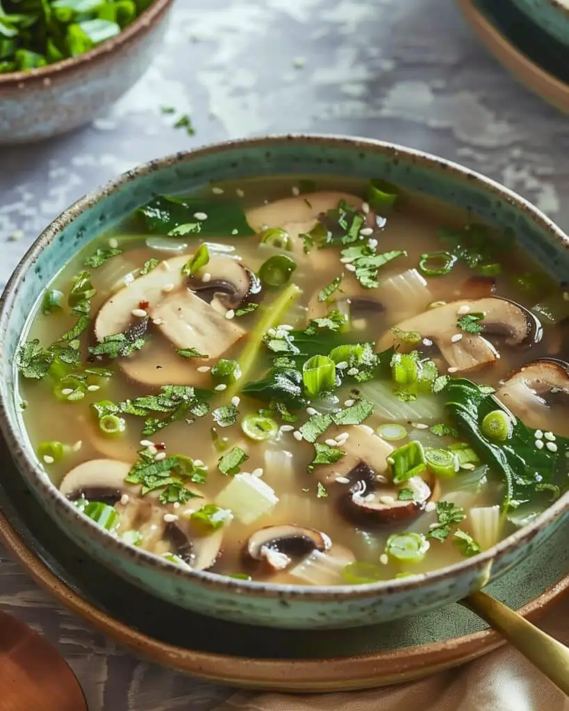 Mushroom Bok Choy Soup
