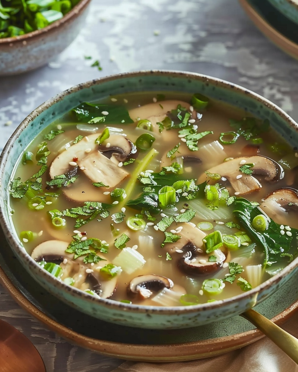 Mushroom Bok Choy Soup