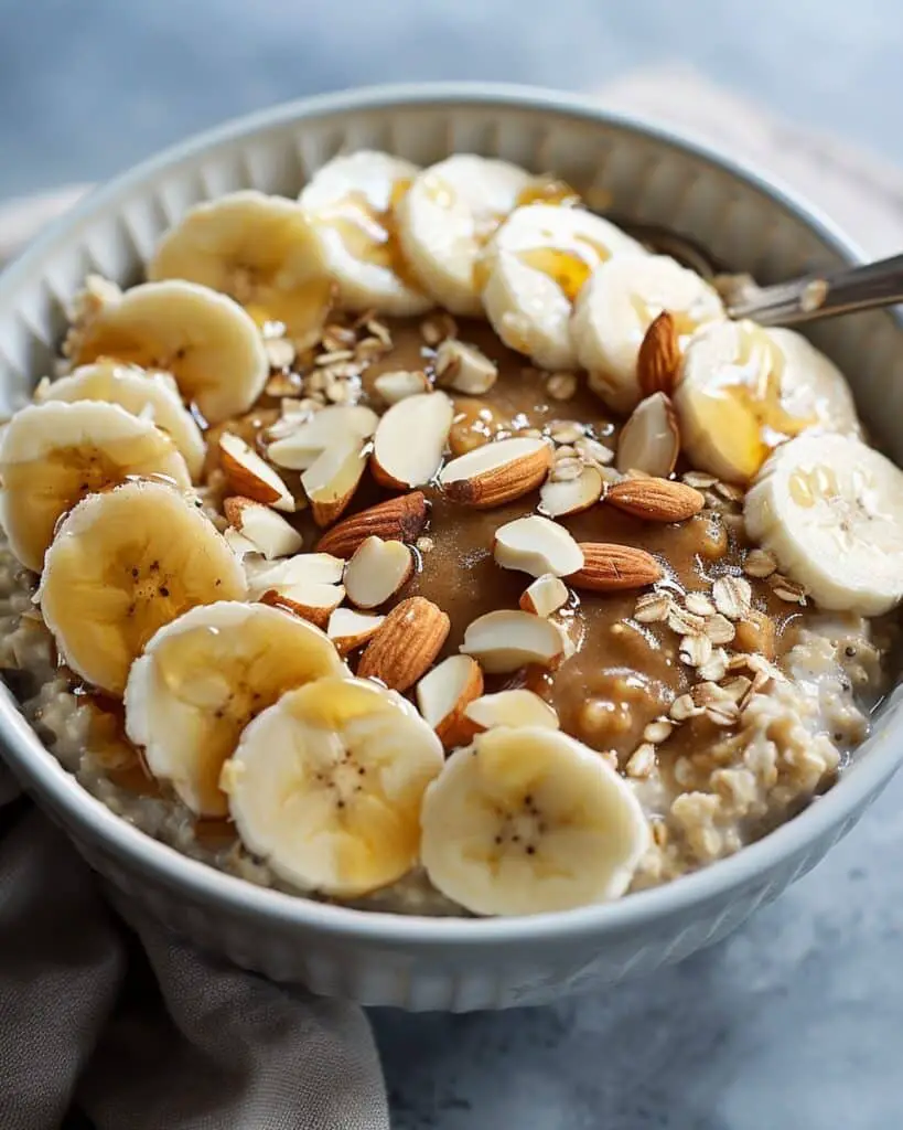 Oatmeal with Almond Butter & Banana
