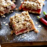 Old Fashioned Oatmeal Rhubarb Bars