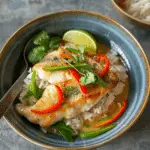 Pan Fried Fish with Thai Green Curry Sauce