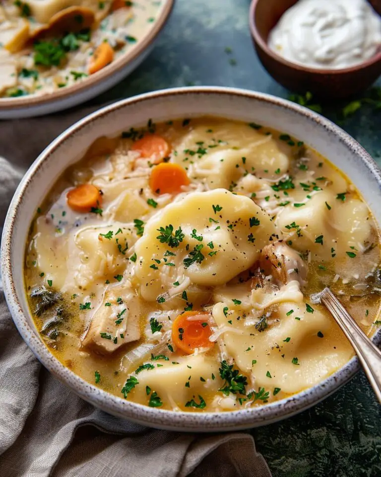 Pierogi Soup with Veggies & Sausage