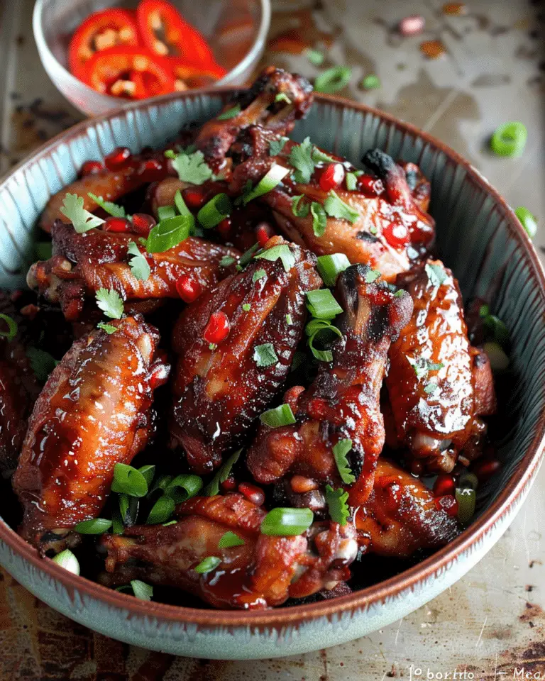 Pomegranate + Hot Honey Chicken Wings