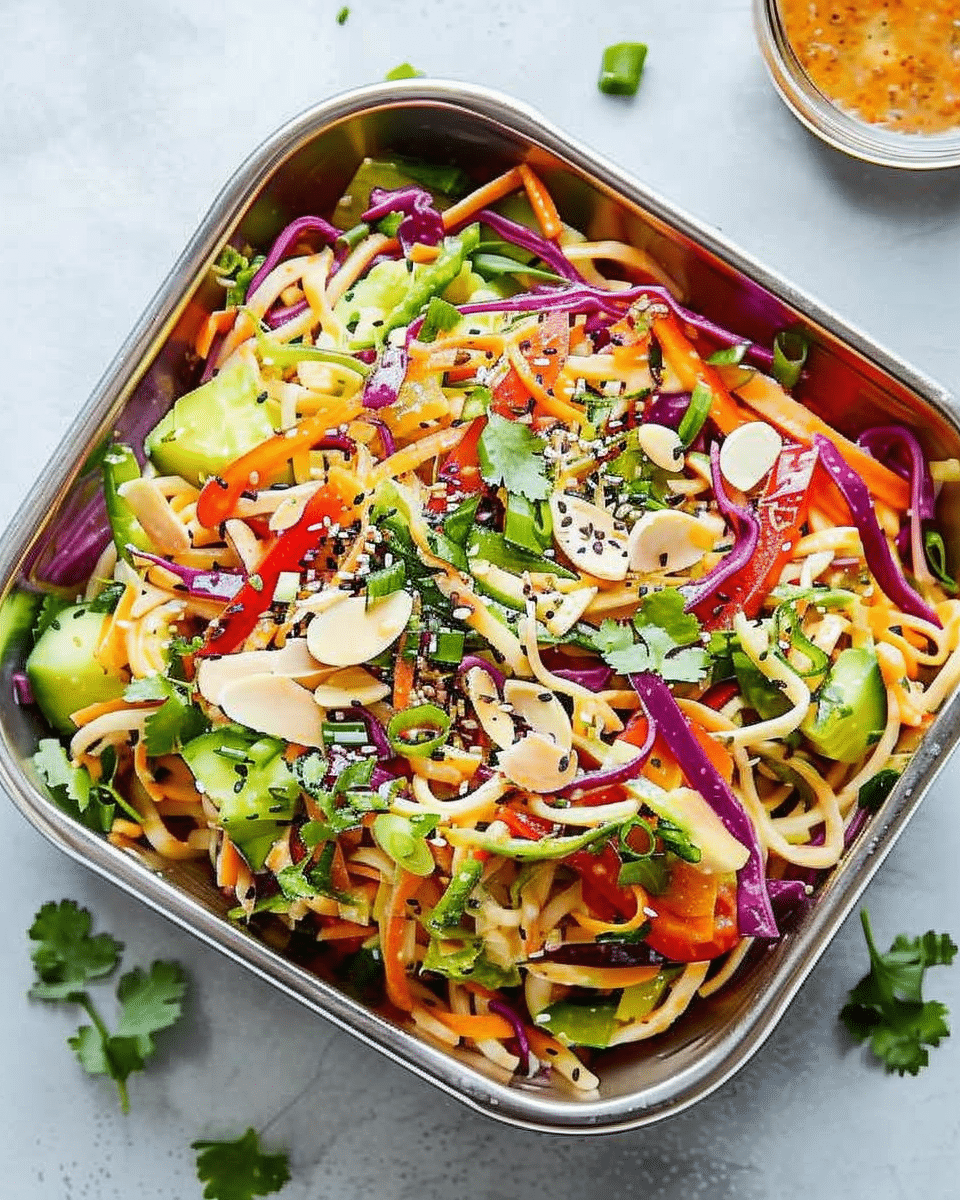 Rainbow Noodle Salad