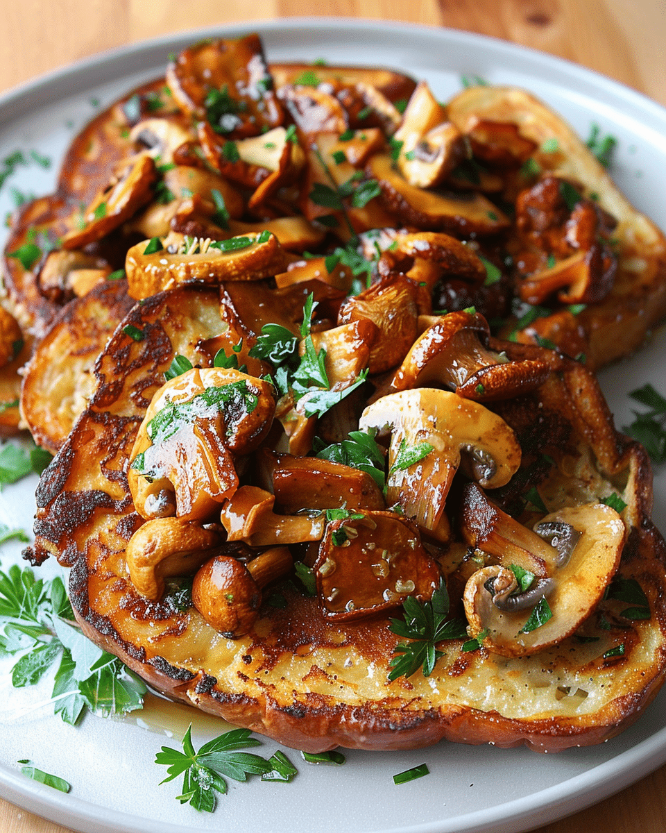 Savory French Toast with Chanterelles