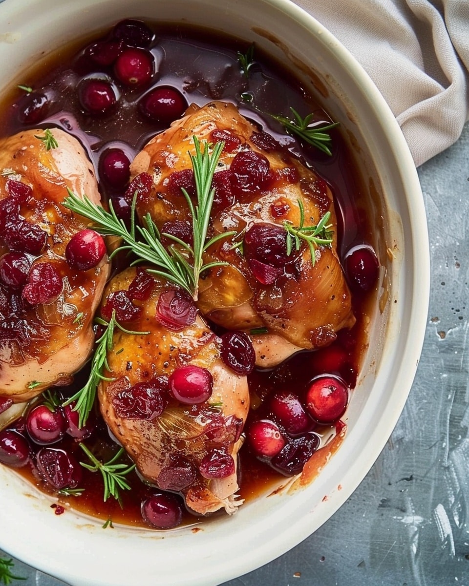 Slow Cooker Cranberry Chicken