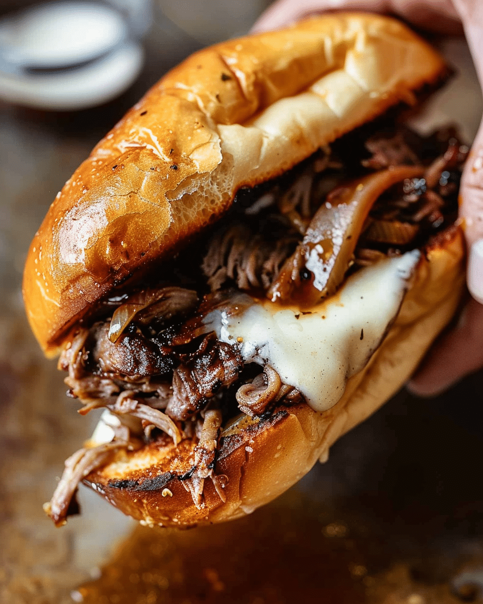 Slow Cooker French Dip Sandwiches