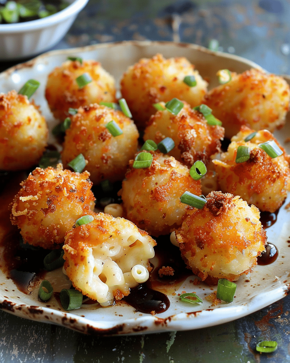 Smoked Gouda Mac + Cheese Poppers