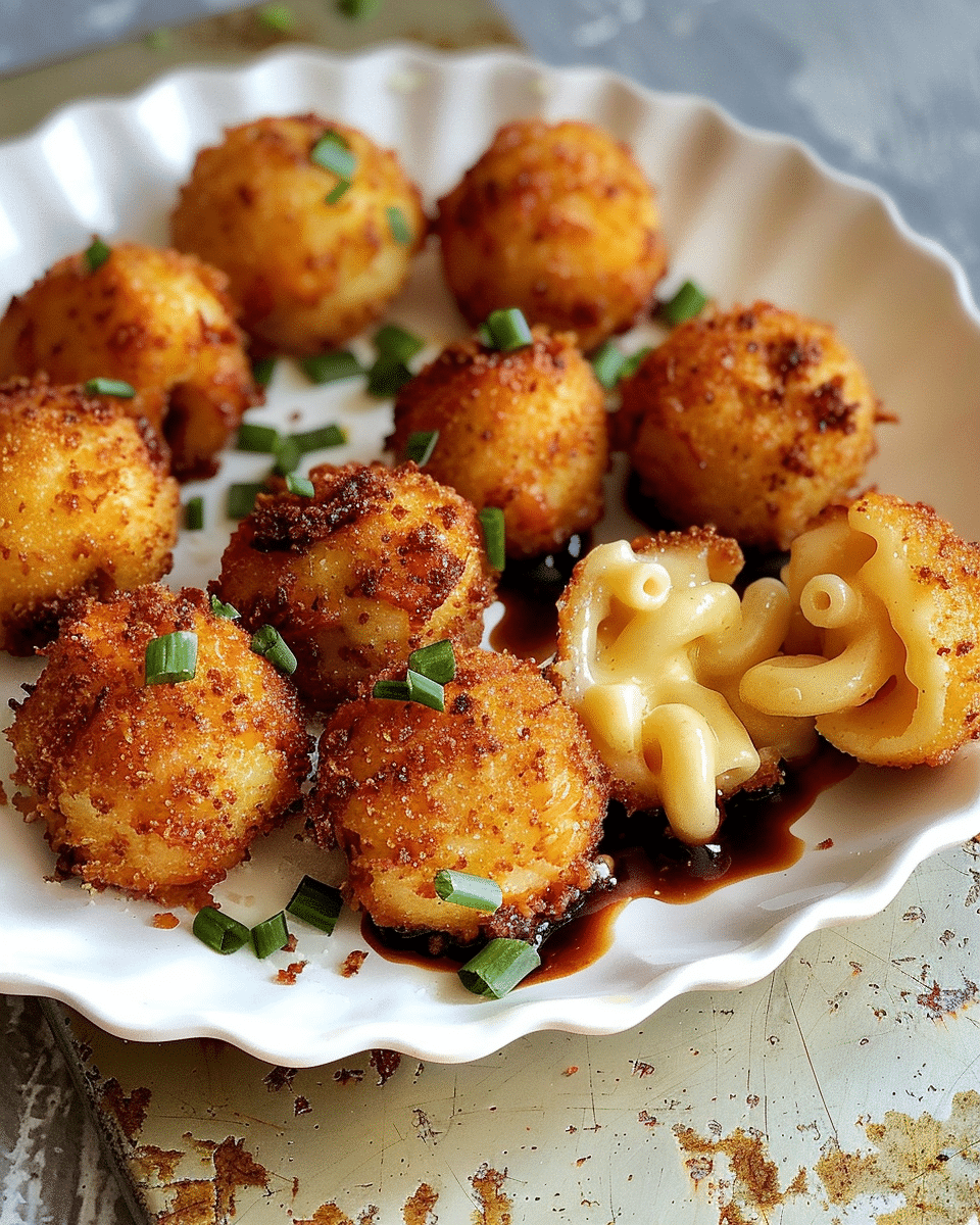Smoked Gouda Mac + Cheese Poppers