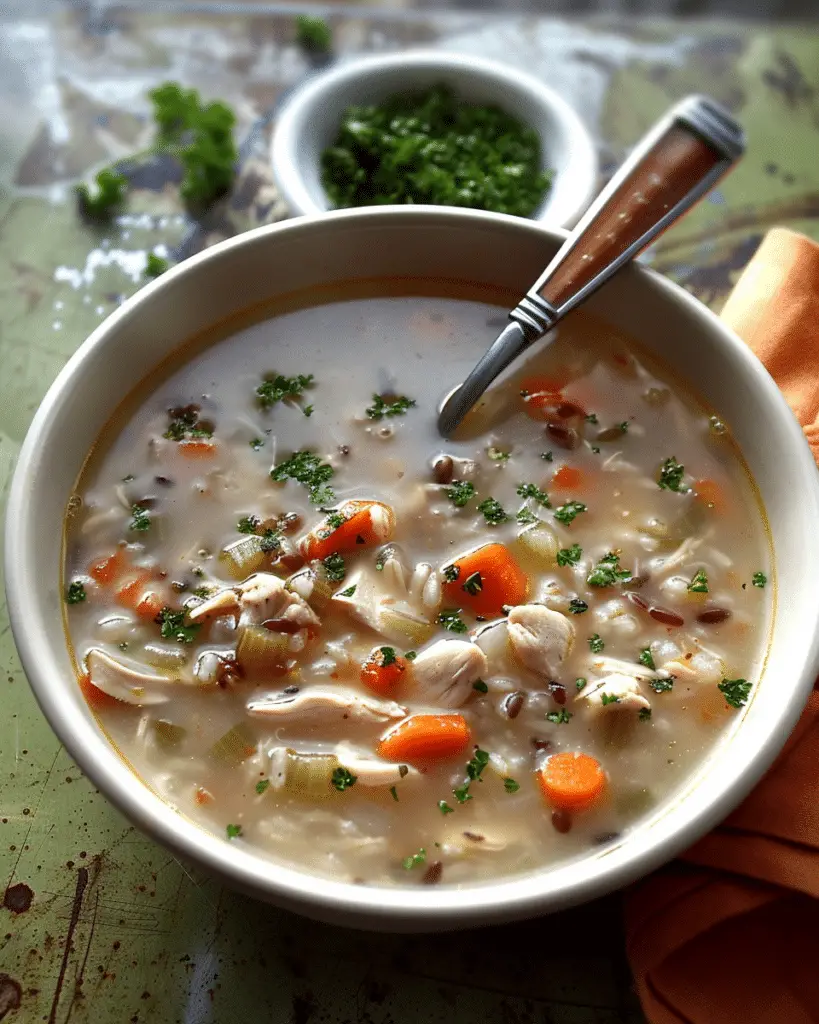 Souper Simple Chicken and Himalayan Red Rice Soup