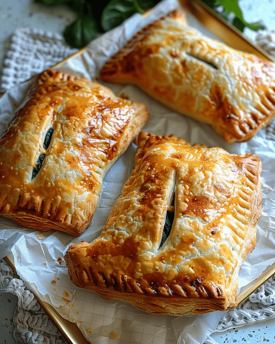 Spinach Mushroom & Cheddar Hand Pies